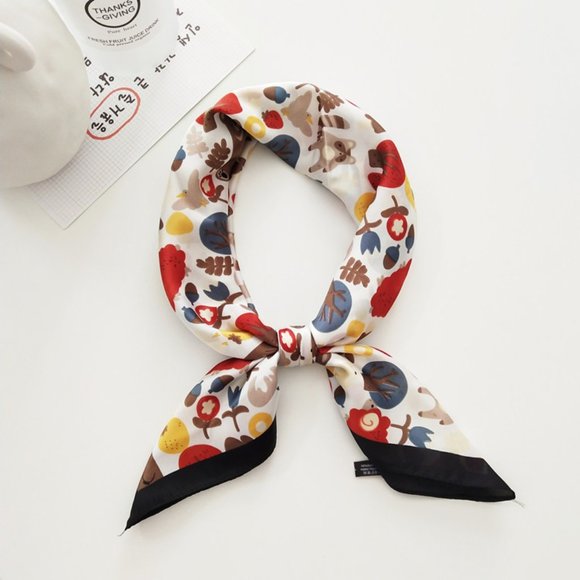 Accessories - Animals Plants Art Prints Scarf Sqaure